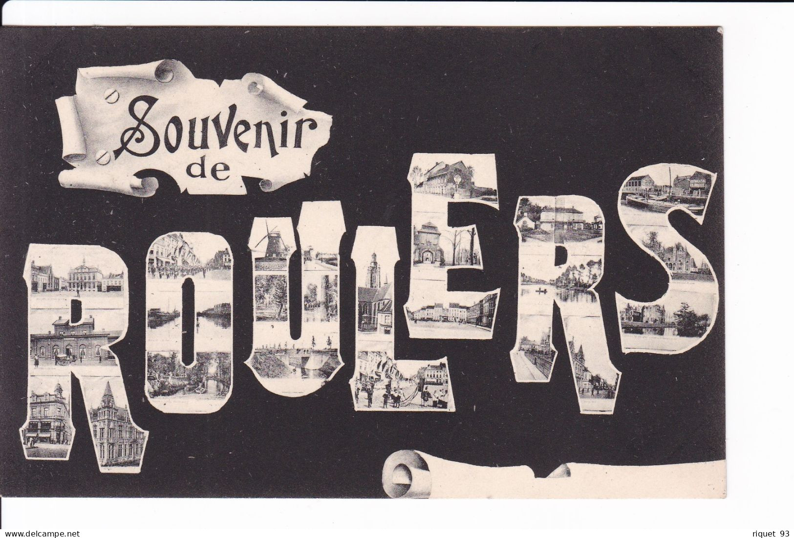 Souvenir De ROULERS  ( Lettres Composées Avec Des Photos) - Roeselare