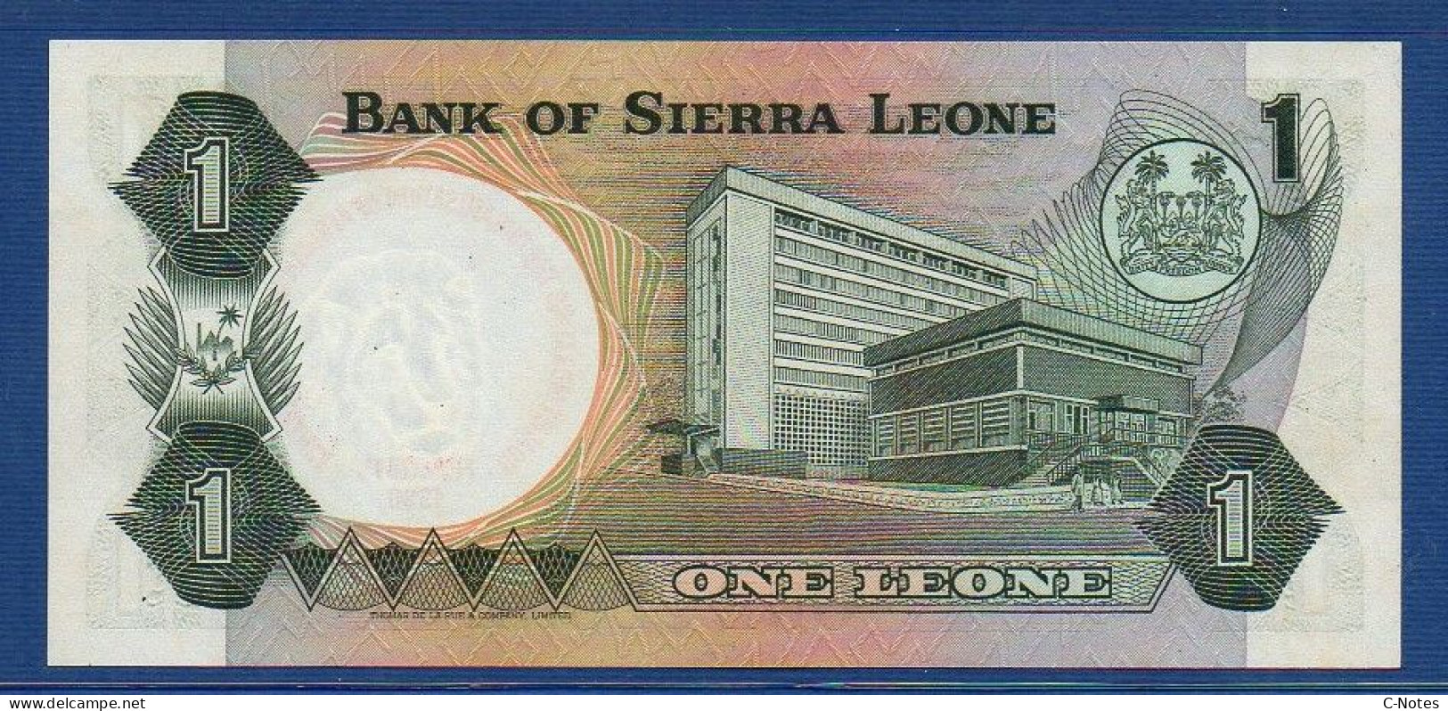 SIERRA LEONE - P.10 – 1 Leone 1980 UNC, S/n A/1 001068 "OAU Conference In Freetown" Commemorative Issue - Sierra Leone