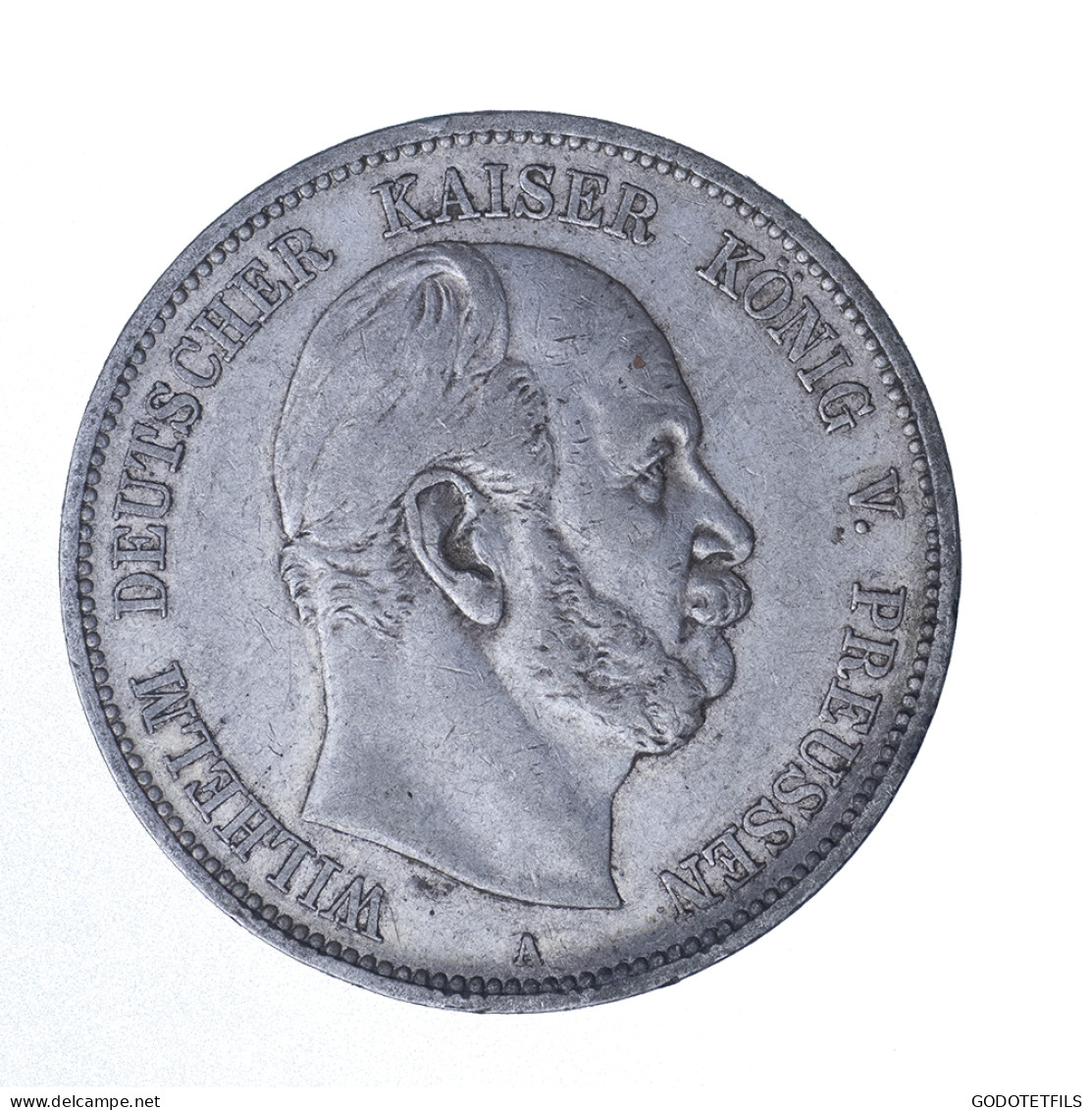 Allemagne-Royaume De Prusse Wilhelm 5 Mark 1874 Berlin - 2, 3 & 5 Mark Plata