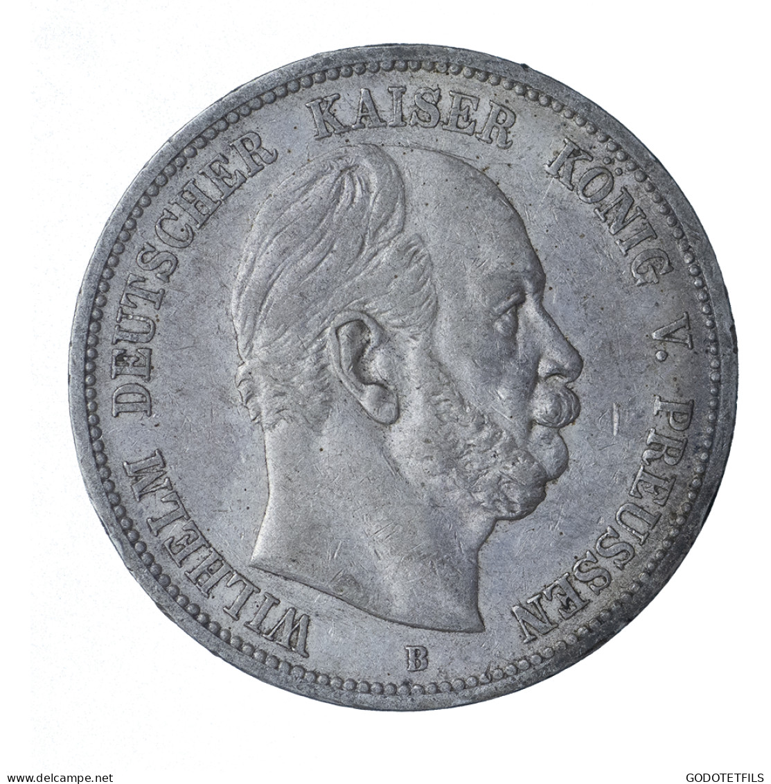 Allemagne-Royaume De Prusse Wilhelm 5 Mark 1875 Hanovre - 2, 3 & 5 Mark Argento