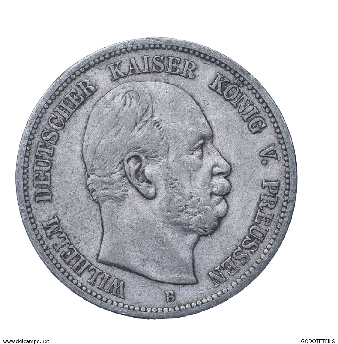 Allemagne-Royaume De Prusse Wilhelm 5 Mark 1875 Hanovre - 2, 3 & 5 Mark Argento