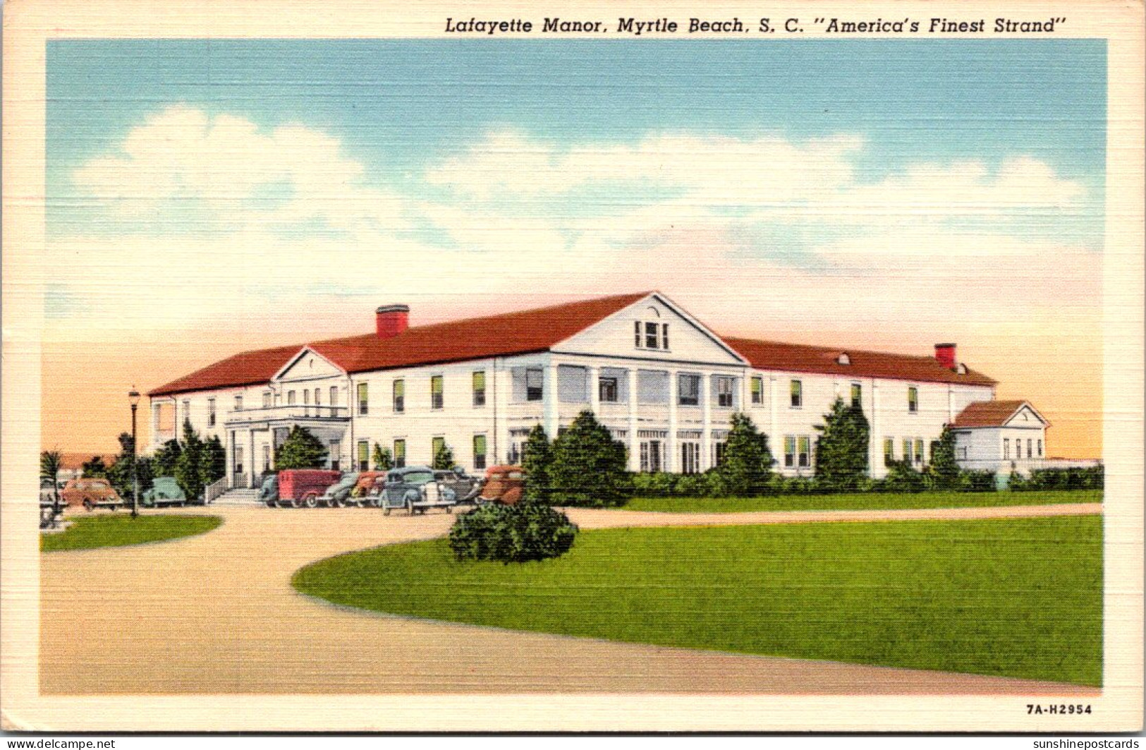 South Carolina Myrtle Beach Lafayette Manor Curteich - Myrtle Beach