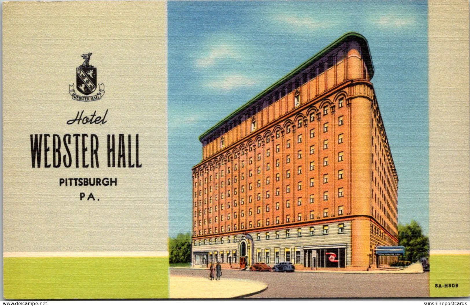 Pennsylvania Pittsburgh Hotel Webster Hall Curteich - Pittsburgh