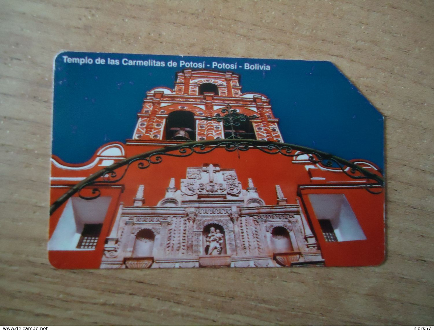 BOLIVIA  USED CARDS OPTICAL   CHURCH - Bolivia