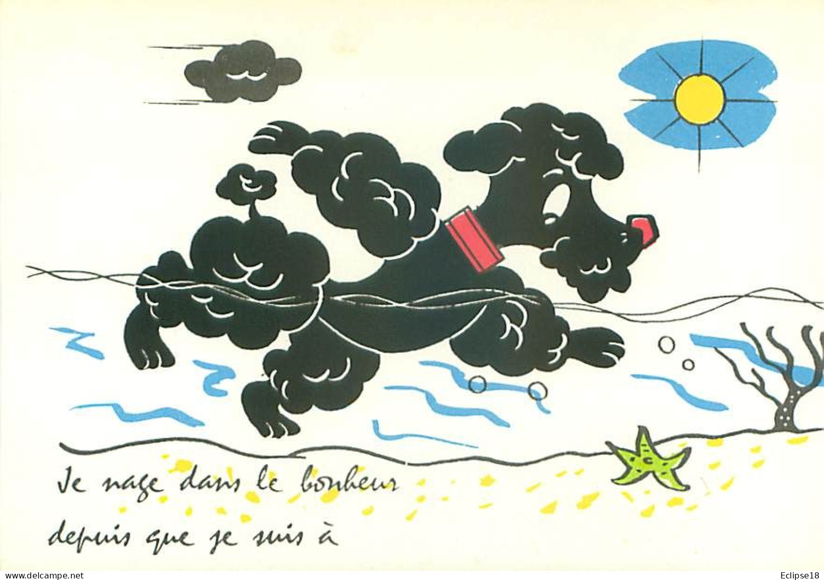 Illustrateur G Meunier  - Humour Chien Noir  U 46 - Meunier, G.