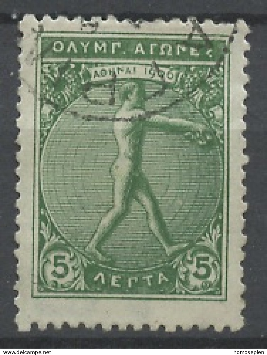 Grèce - Griechenland - Greece 1906 Y&T N°168 - Michel N°147 (o) - 5l Rénovation Des JO - Used Stamps