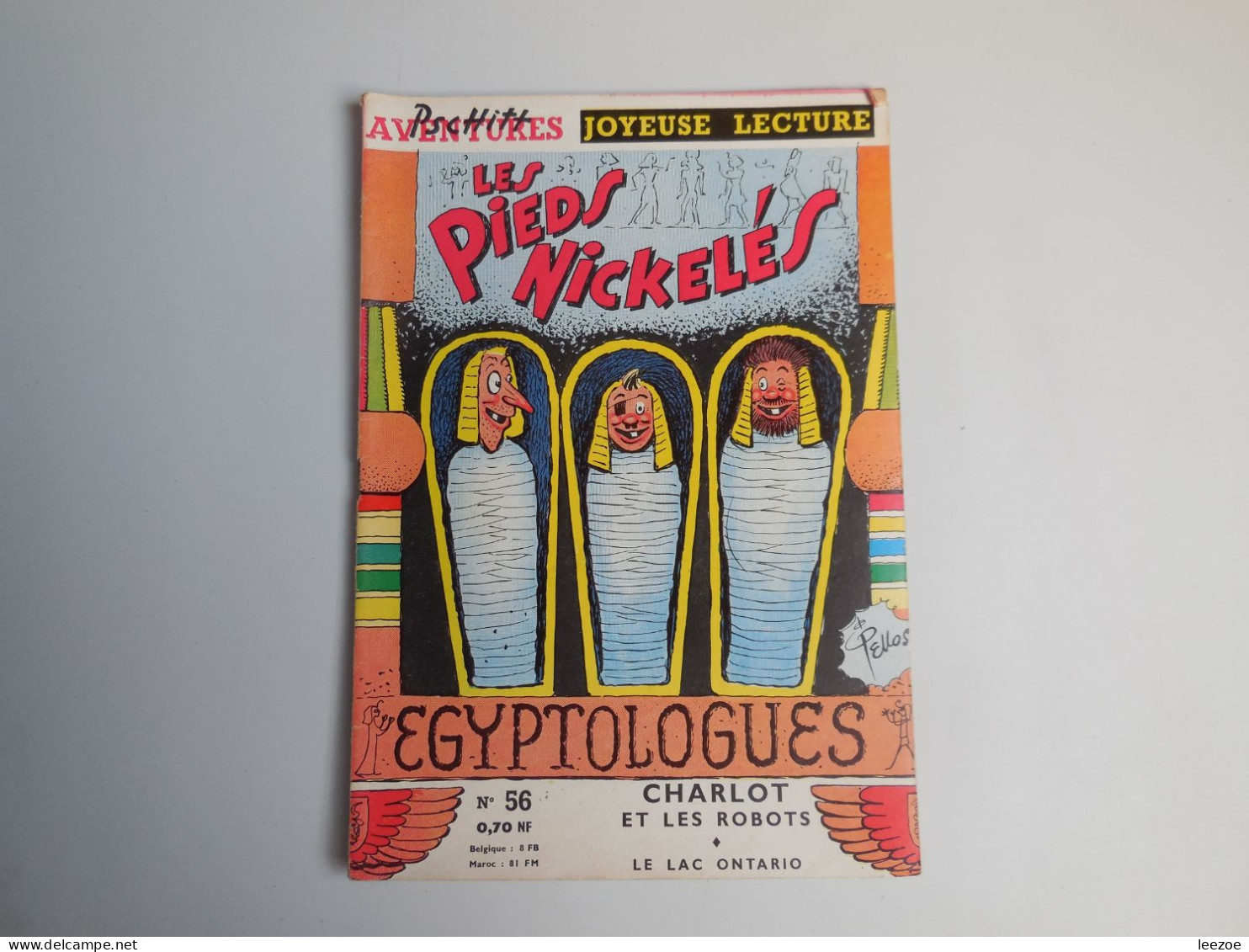 BD LES PIEDS NICKELES EGYPTOLOGUES, Pschitt Aventures, Joyeuse Lecture N°56 .............N5 - Pieds Nickelés, Les