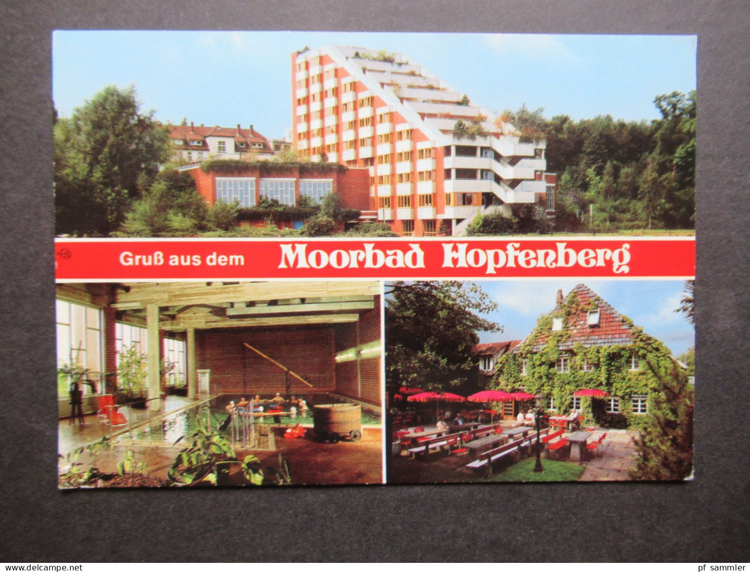 Mehrbild AK Gruß Aus Dem Moorbad Hopfenberg / Weserland Klinik Mit AFS / Freistempel Bad Hopfenberg Petershagen Weser - Petershagen