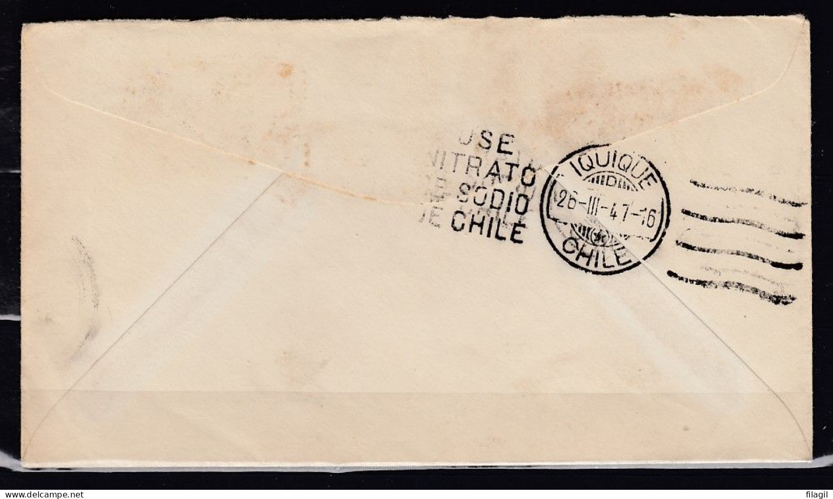 Brief Van San Jose Calif. Naar Chile - 1941-1950