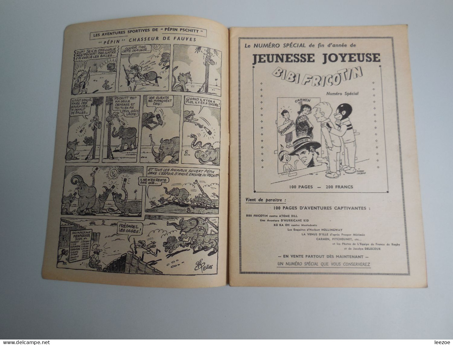 BD BIBI FRICOTIN DECOUVRE LA STATUETTE (3ème Série Jeunesse Joyeuse) N°57............N5 - Bibi Fricotin