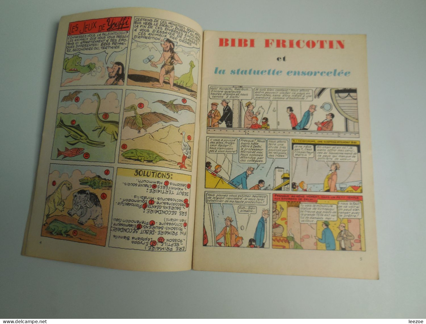 BD BIBI FRICOTIN Et La Statuette Ensorcelée (3e Série Jeunesse Joyeuse 1959) N°55.......N5 - Bibi Fricotin