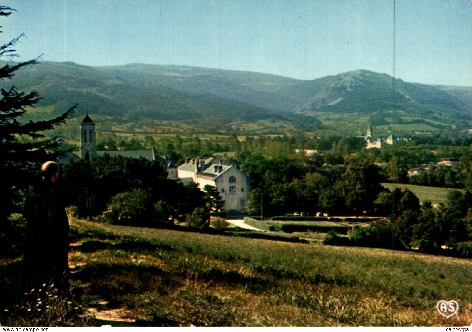 Dourgne Abbaye D'encalcat Eglise Abbatiale Le Monastere Et La Montagne Noire        CPM Ou CPSM - Dourgne