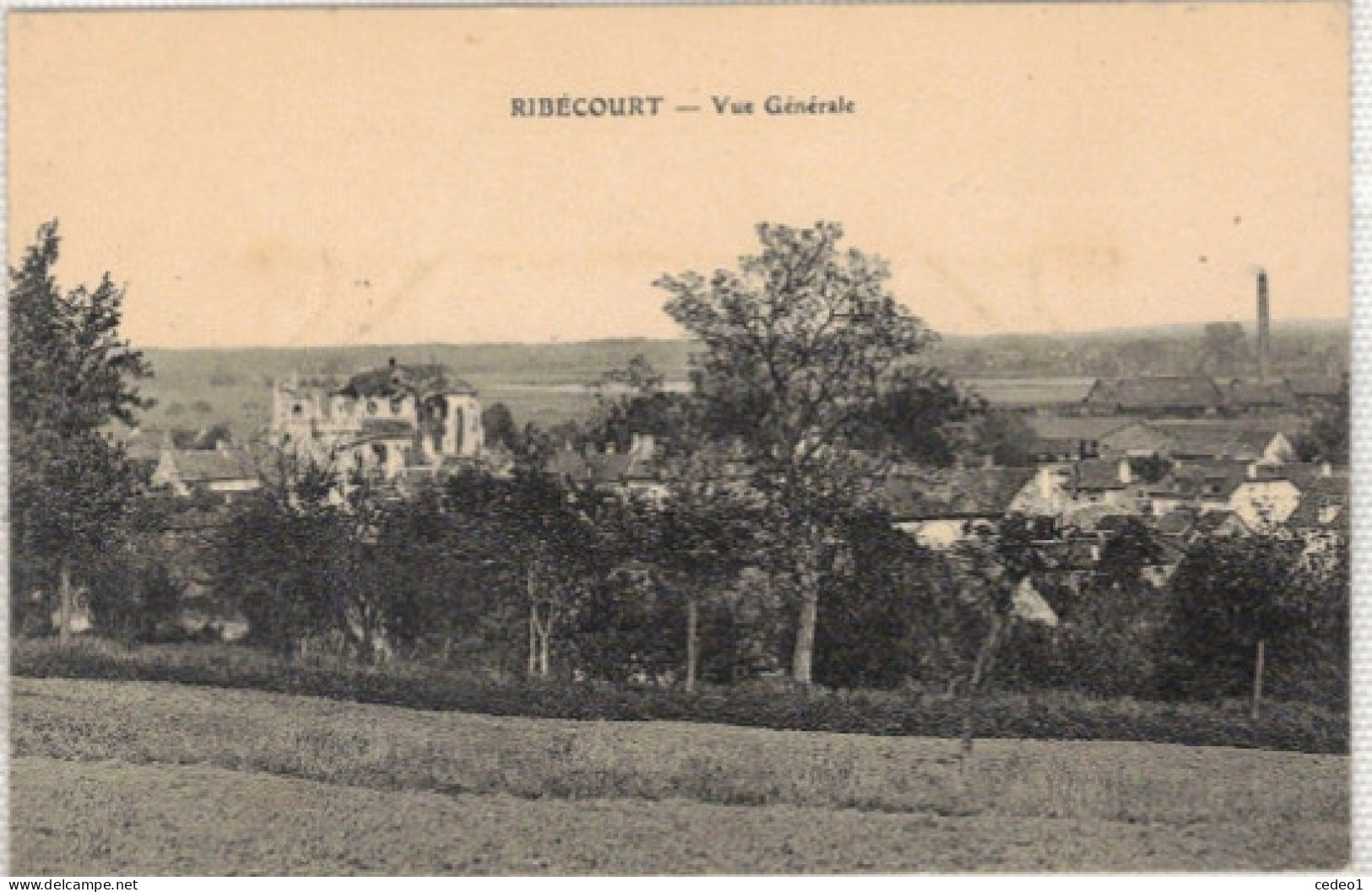 RIBECOURT  VUE GENERALE - Ribecourt Dreslincourt