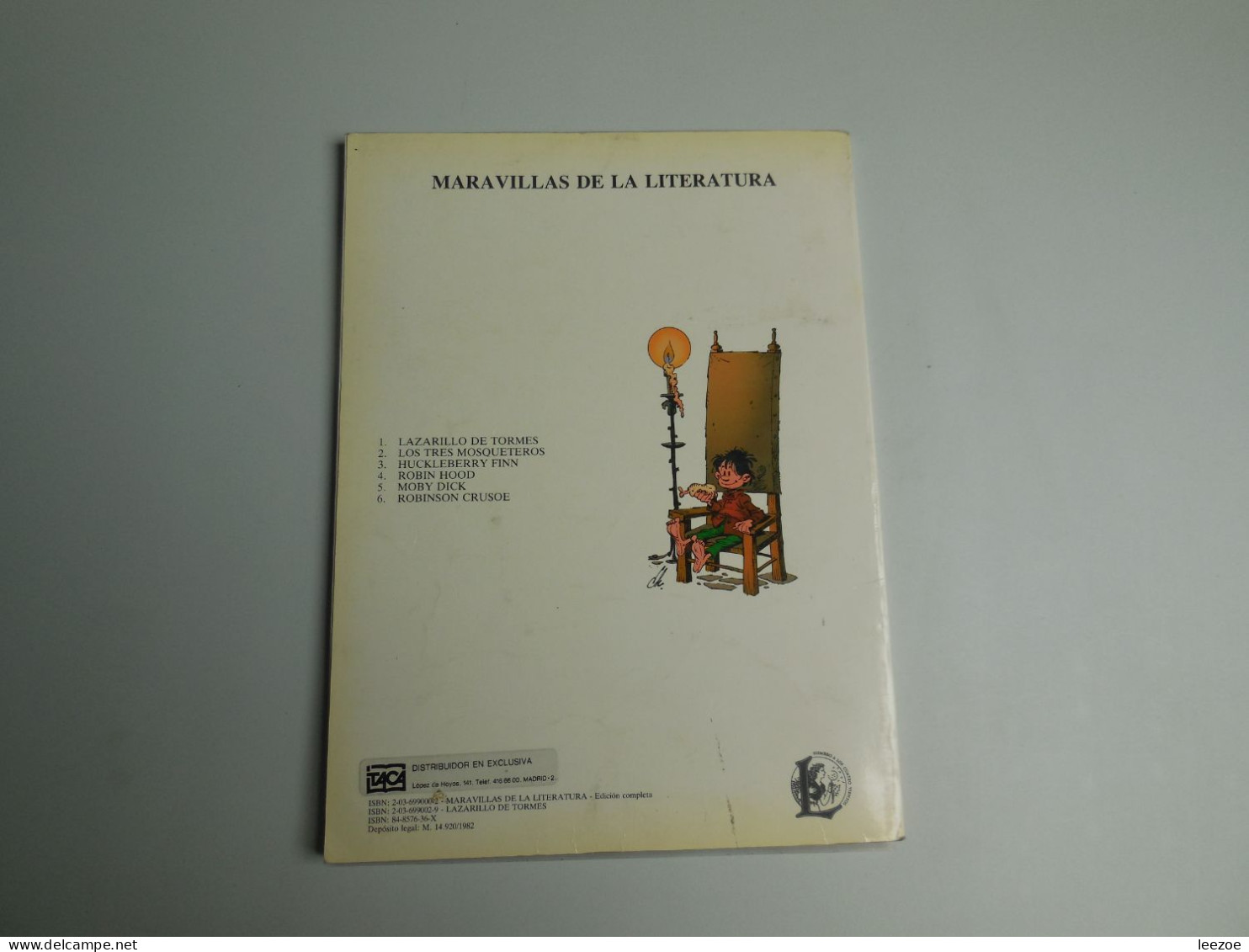 EO BD EL LAZARILLO DE THORMES ANONIMO, Exemplaire Collège Pour Espagnol Avec 3 Cellulo, Cello (très Rare)..N5.1.0. - Sin Clasificación