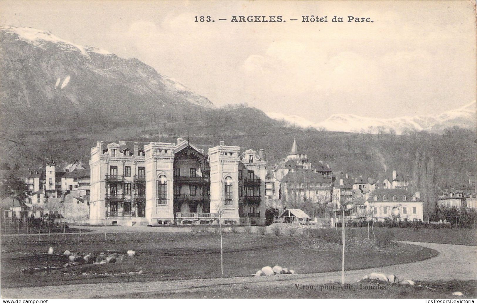 FRANCE - 66 - ARGELES - Hôtel Du Parc  - Carte Postale Ancienne - Argeles Sur Mer