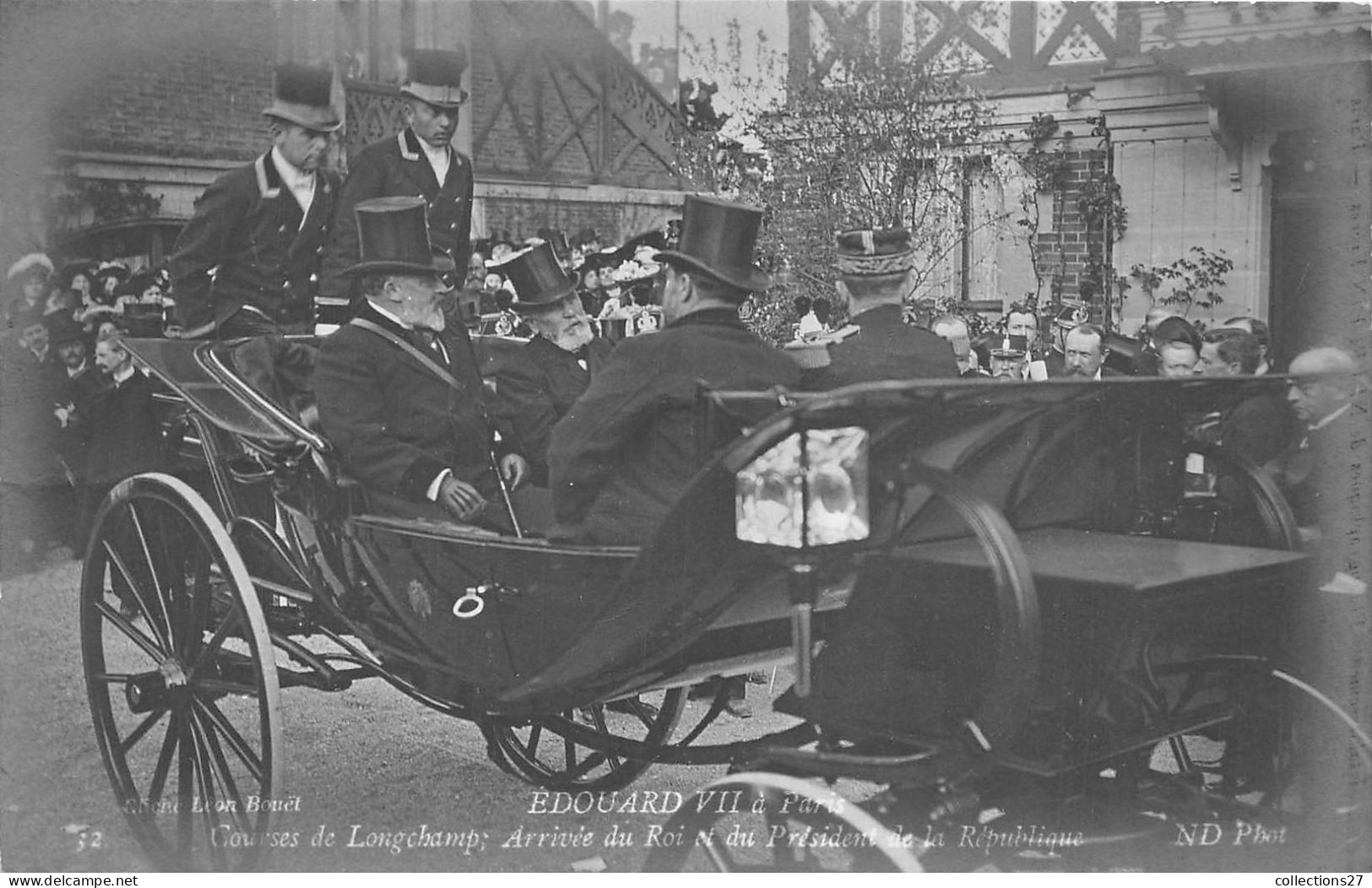 EDOUARD VII - A PARIS- 10 CARTES PHOTO MAI 1903 - Königshäuser