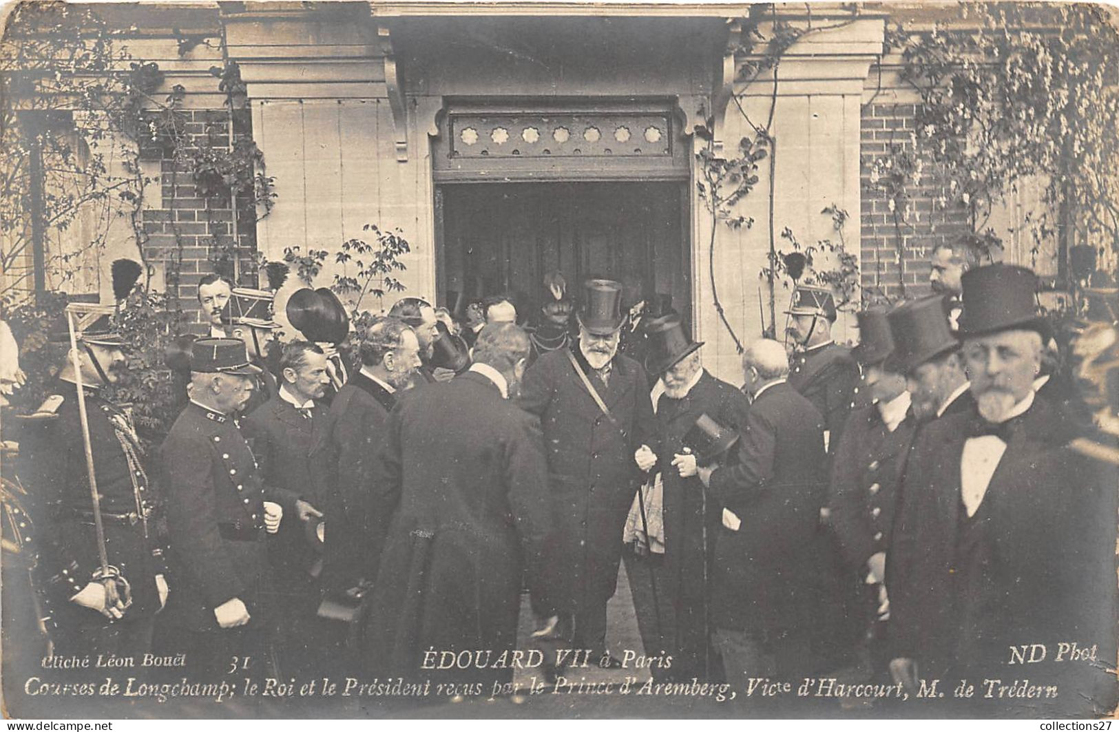 EDOUARD VII - A PARIS- 10 CARTES PHOTO MAI 1903 - Königshäuser