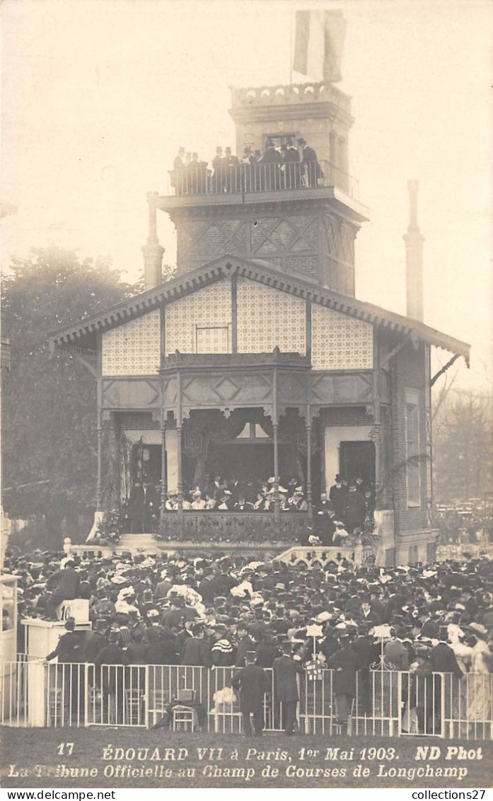 EDOUARD VII - A PARIS- 10 CARTES PHOTO MAI 1903