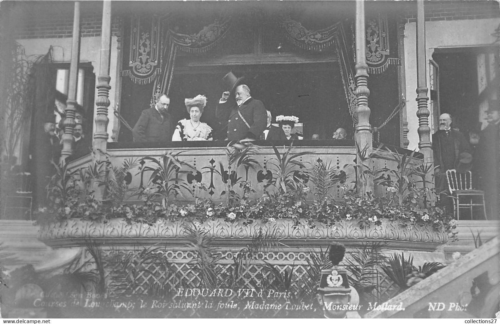 EDOUARD VII - A PARIS- 10 CARTES PHOTO MAI 1903