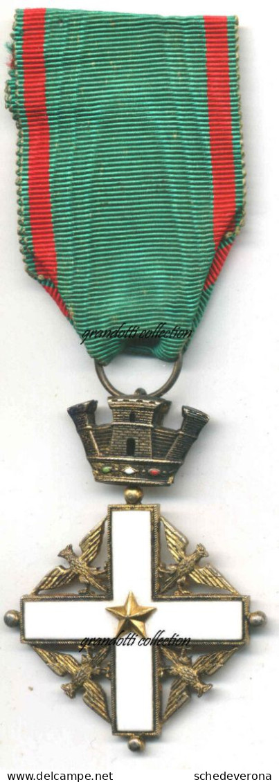 CROCE DA CAVALIERE AL MERITO REPUBBLICA ITALIANA DECORAZIONE ORIGINALE - Royal/Of Nobility