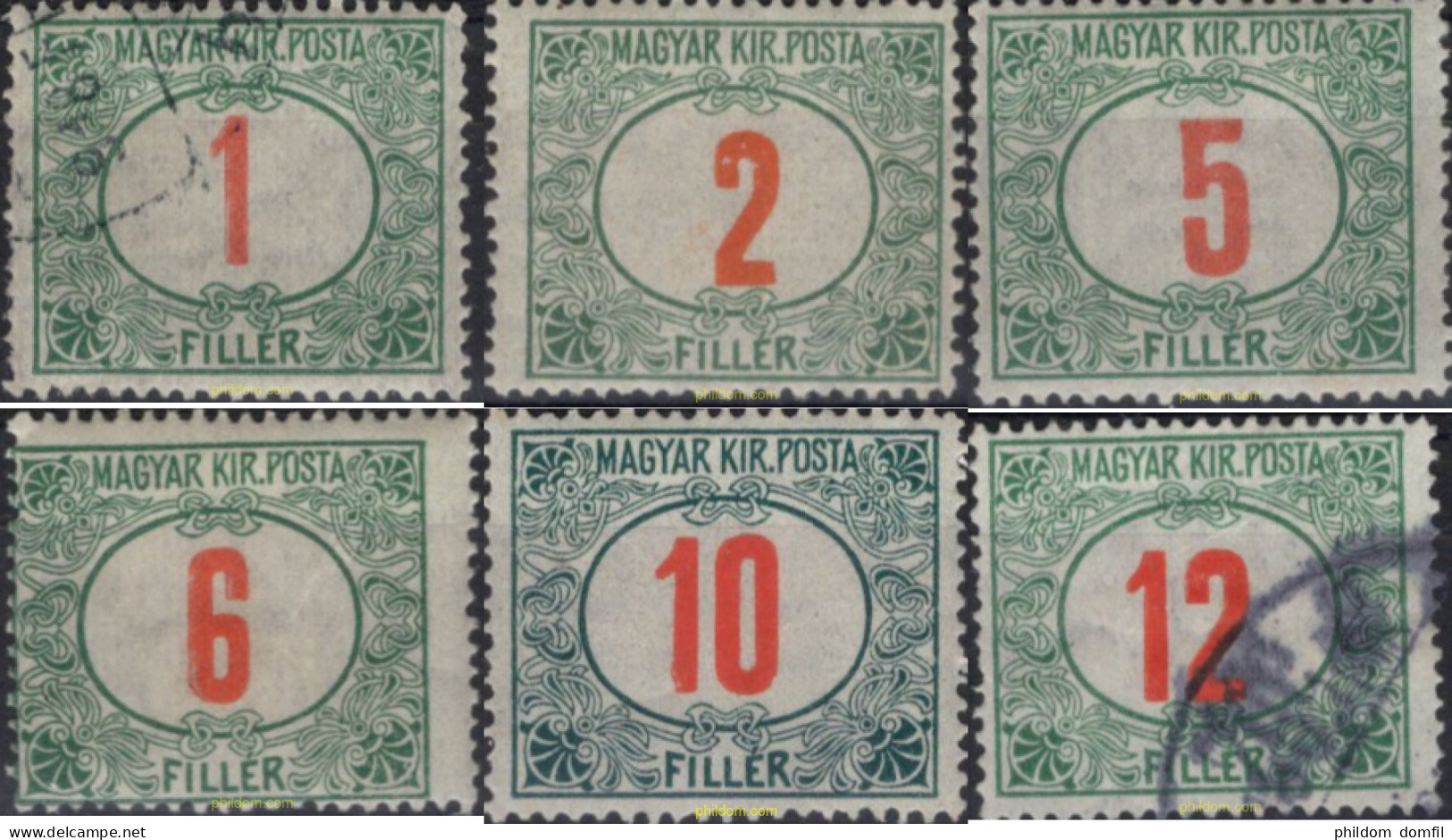 702108 USED HUNGRIA 1915 SELLOS DE TASAS - Neufs