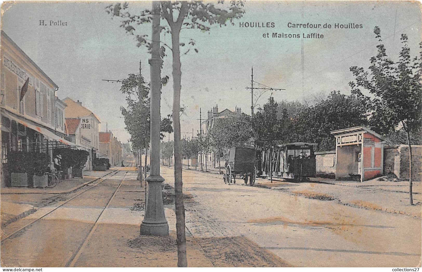 78-HOUILLES- CARREFOUR DE HOUILLES ET MAISON LAFFITTE - Houilles