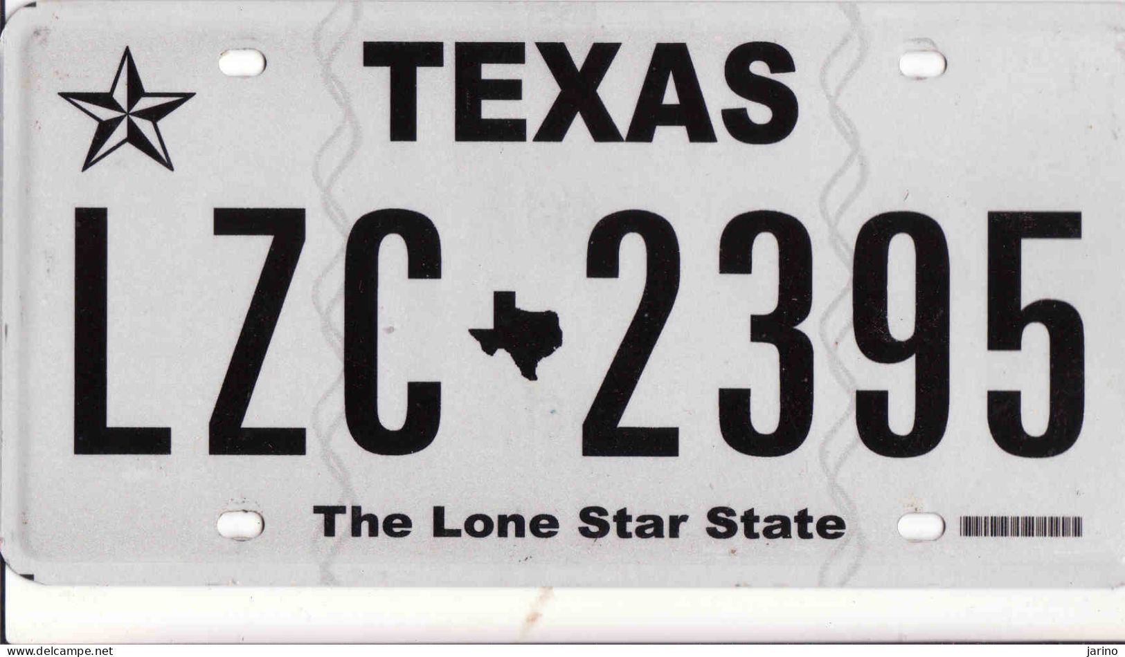 Plaque D' Immatriculation USA - State Texas, USA License Plate - State Texas, 30,5 X 15cm, Fine Condition - Nummerplaten