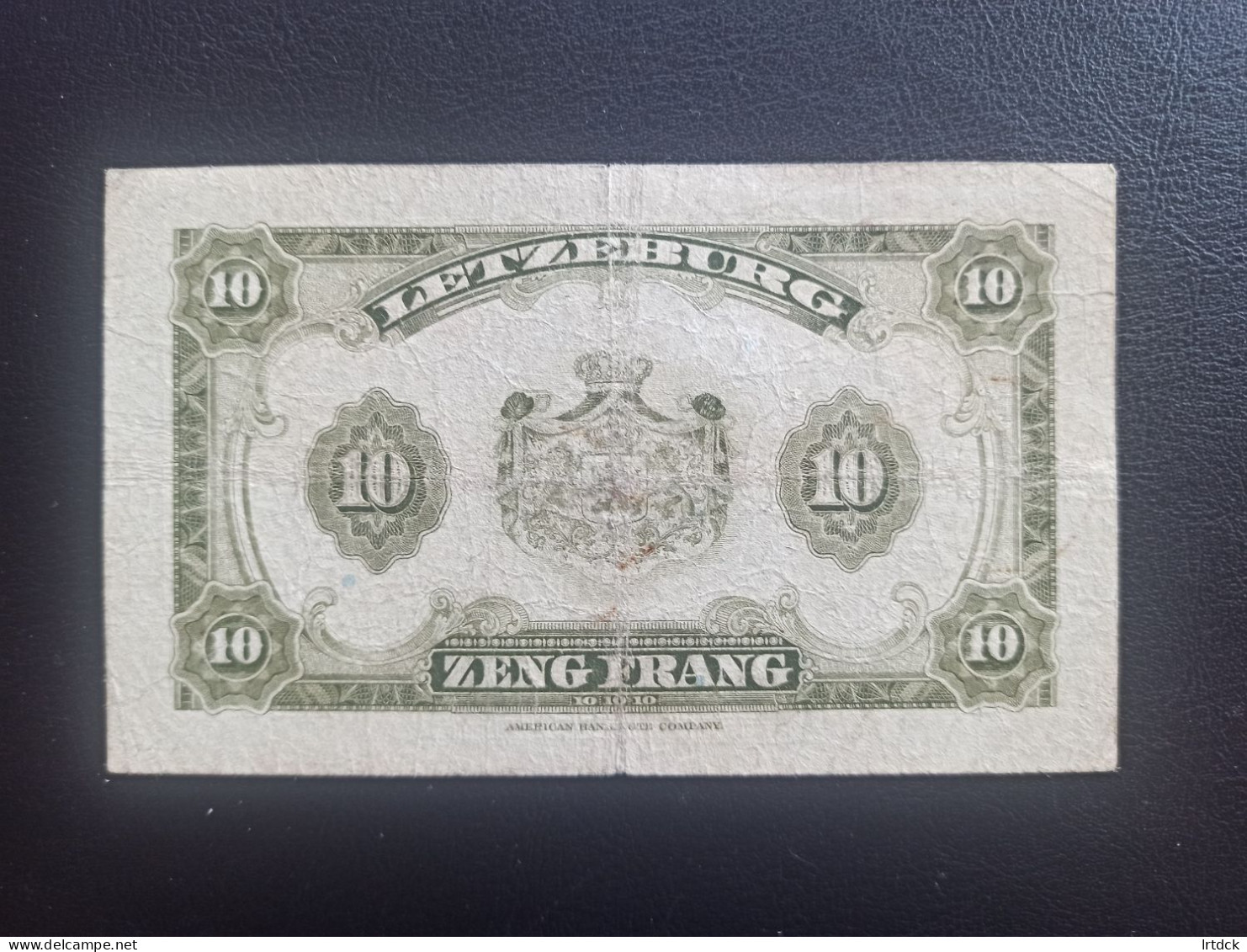 Luxembourg Billet 10 Francs 1944 - Lussemburgo