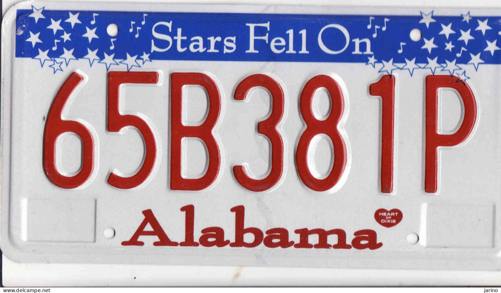 Plaque D' Immatriculation USA - State Alabama, USA License Plate - State Alabama, 30,5 X 15cm, Fine Condition - Kennzeichen & Nummernschilder