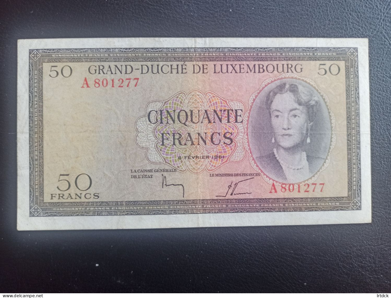 Luxembourg Billet 50 Francs 1961 - Lussemburgo