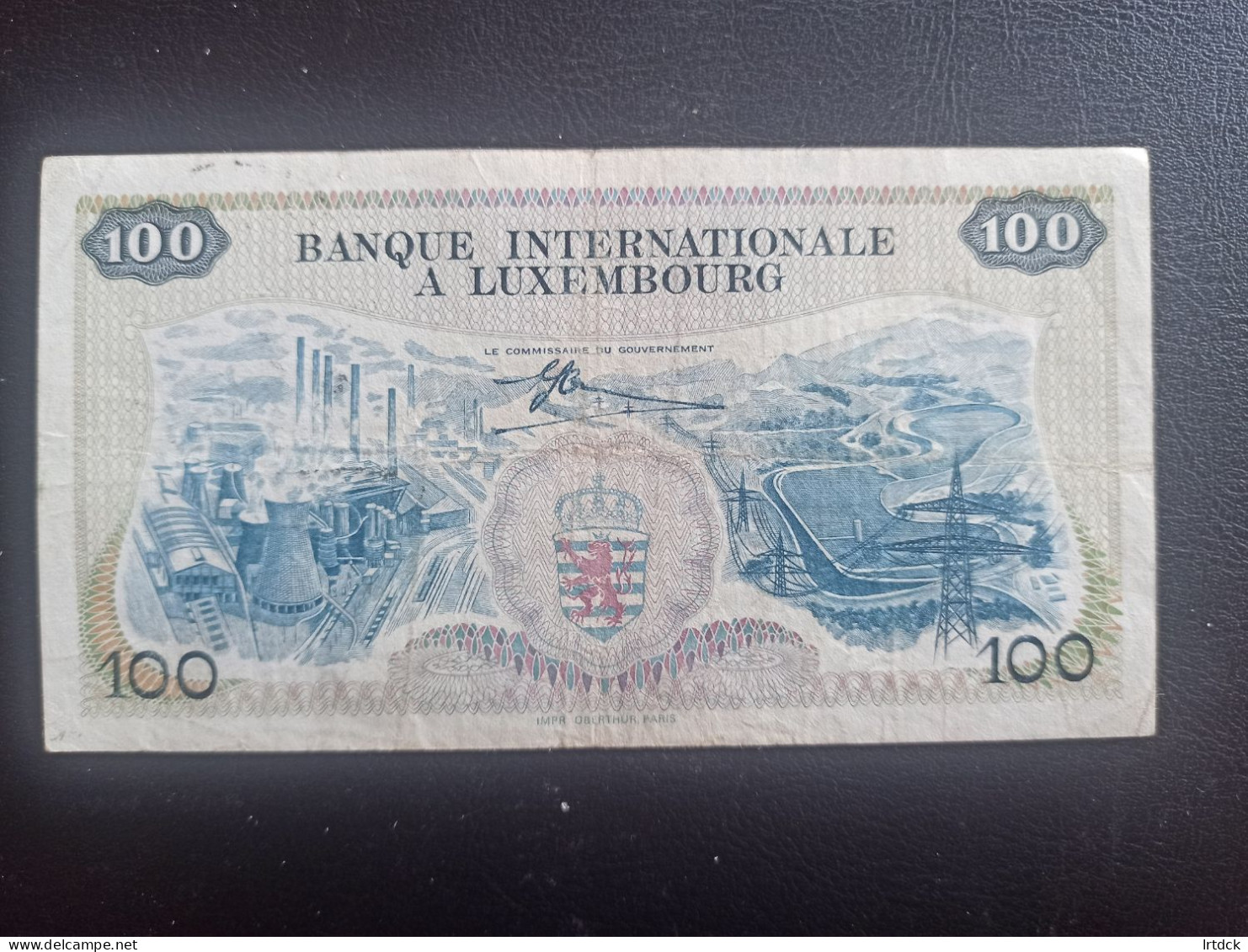 Luxembourg  Billet 100 Francs 1968 Tbe - Luxembourg