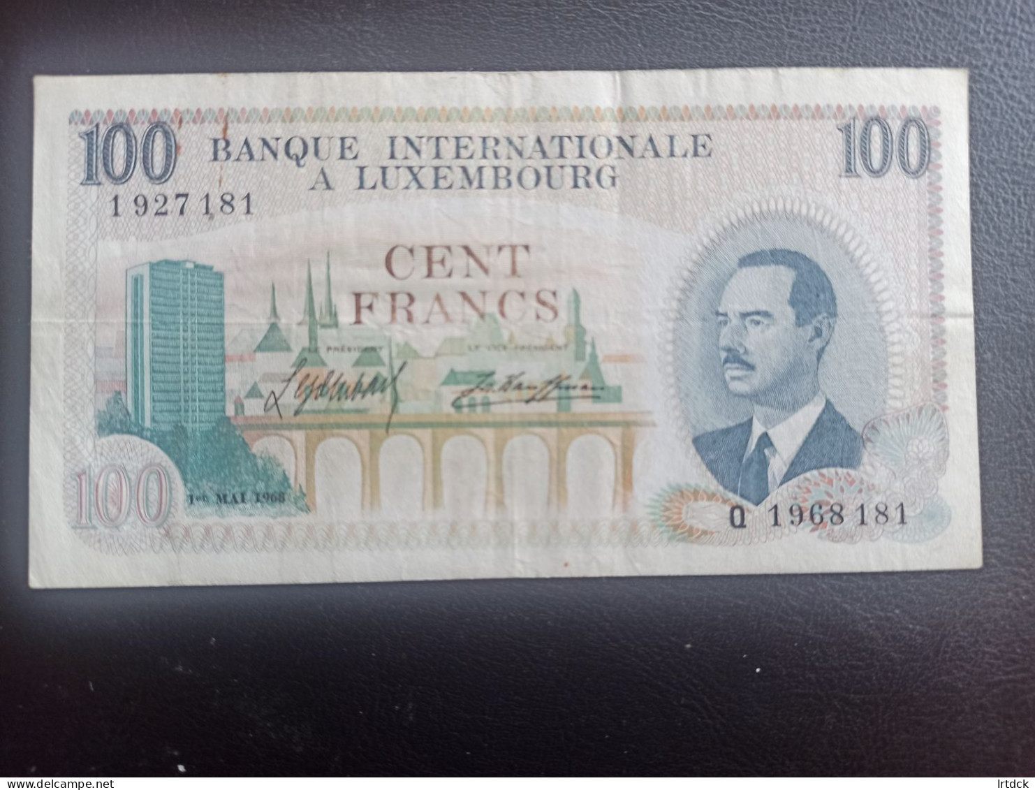 Luxembourg  Billet 100 Francs 1968 Tbe - Lussemburgo