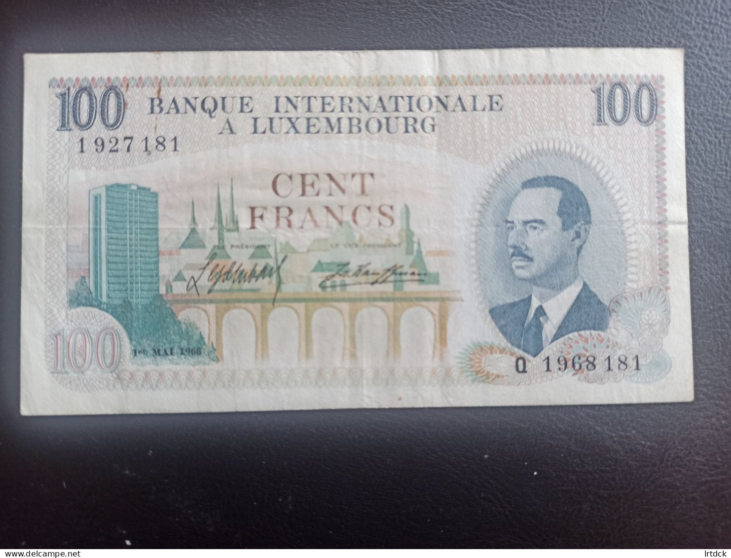 Luxembourg  Billet 100 Francs 1968 Tbe - Luxembourg