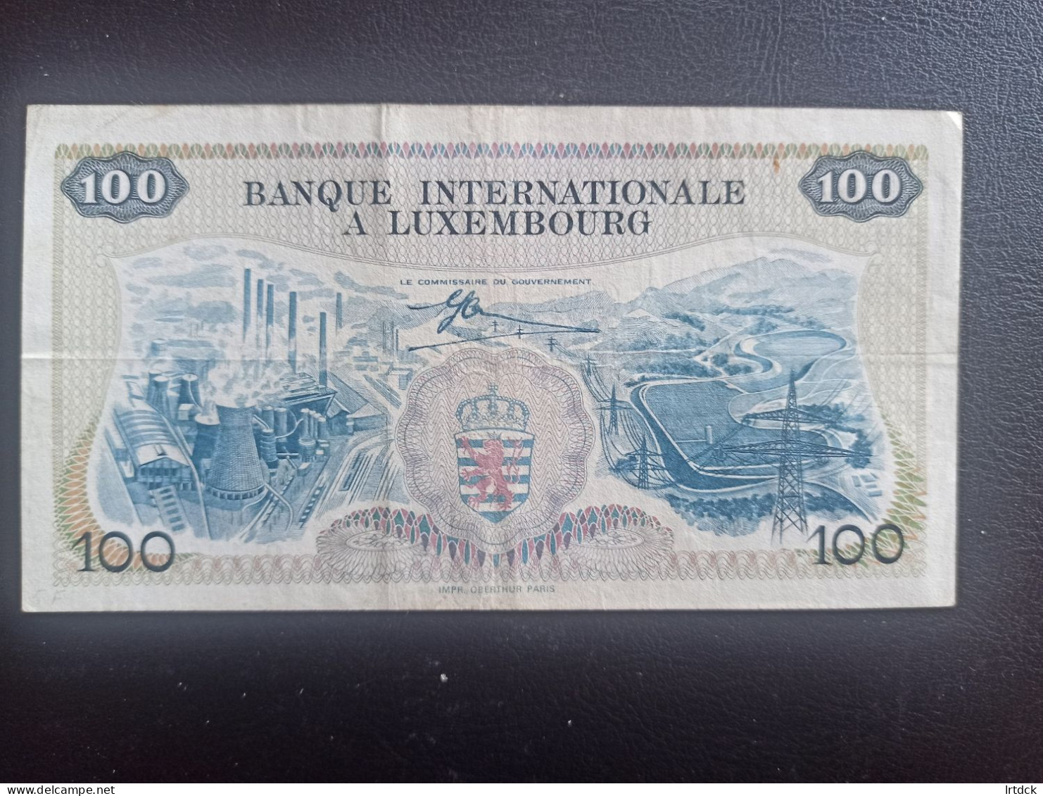 Luxembourg  Billet 100 Francs 1968 Tbe - Lussemburgo