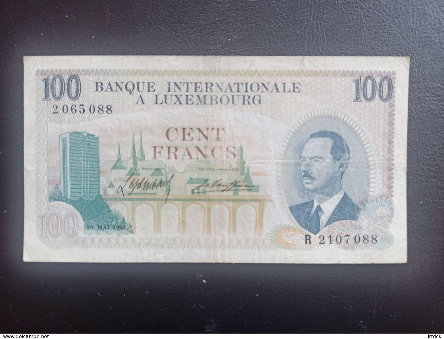 Luxembourg  Billet 100 Francs 1968 Tbe - Luxemburg