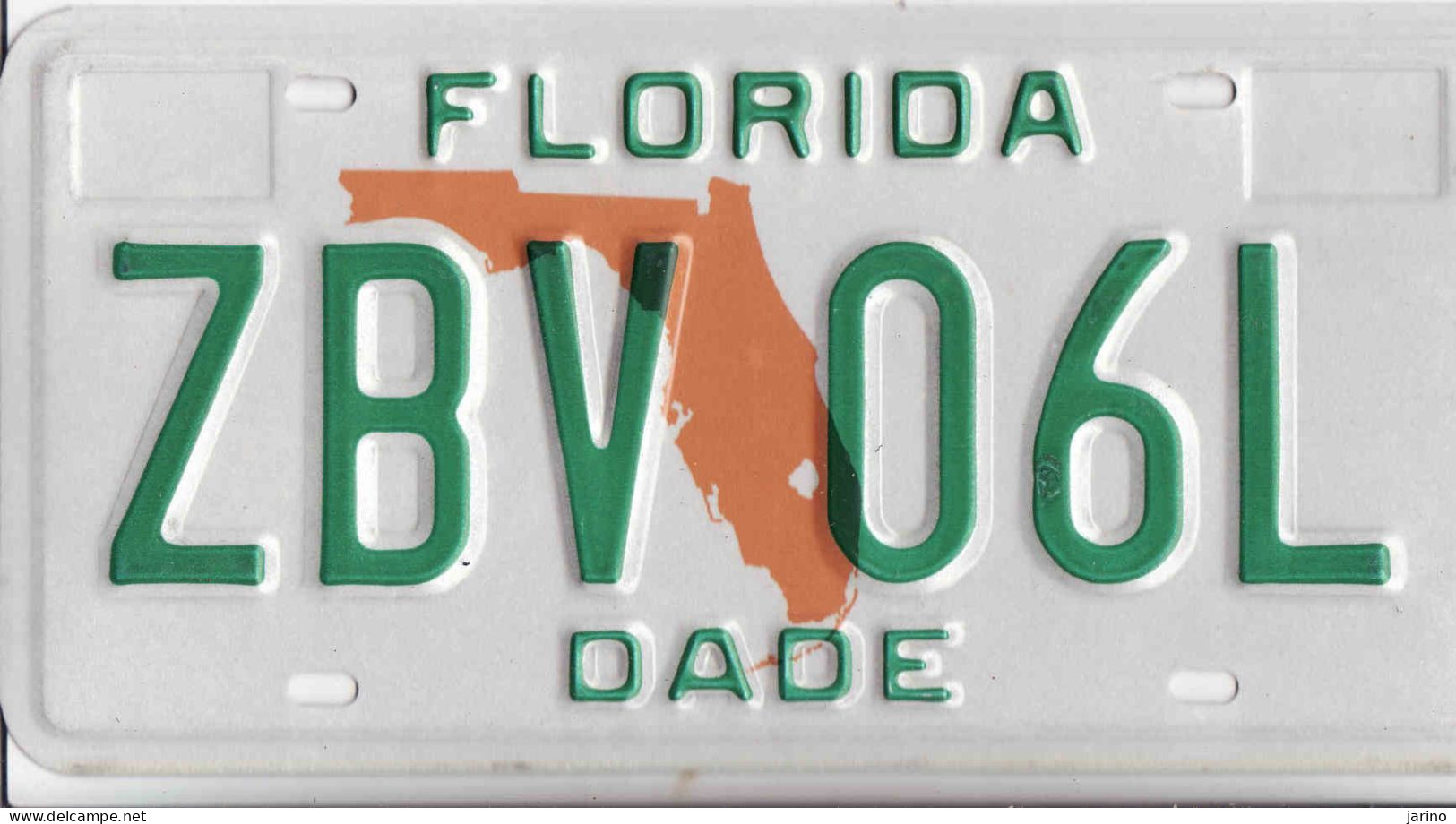 Plaque D' Immatriculation USA - State Florida, USA License Plate - State Florida, 30,5 X 15cm, Fine Condition - Nummerplaten