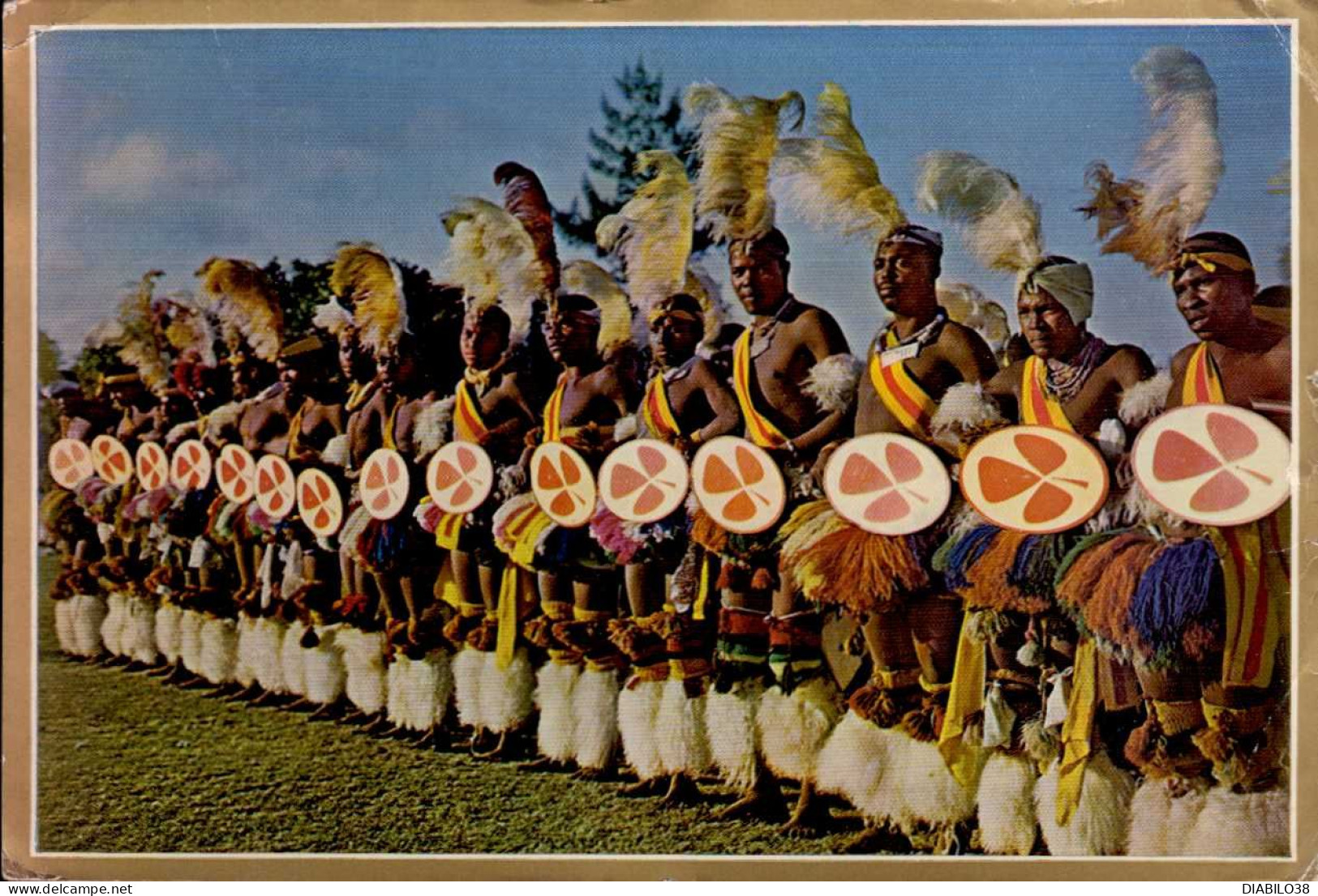 GROUP OF AFRICAN DANCERS ' N GOEP BANTO-DANSERS   ( 16 CM. X 11 CM. ) - Non Classés