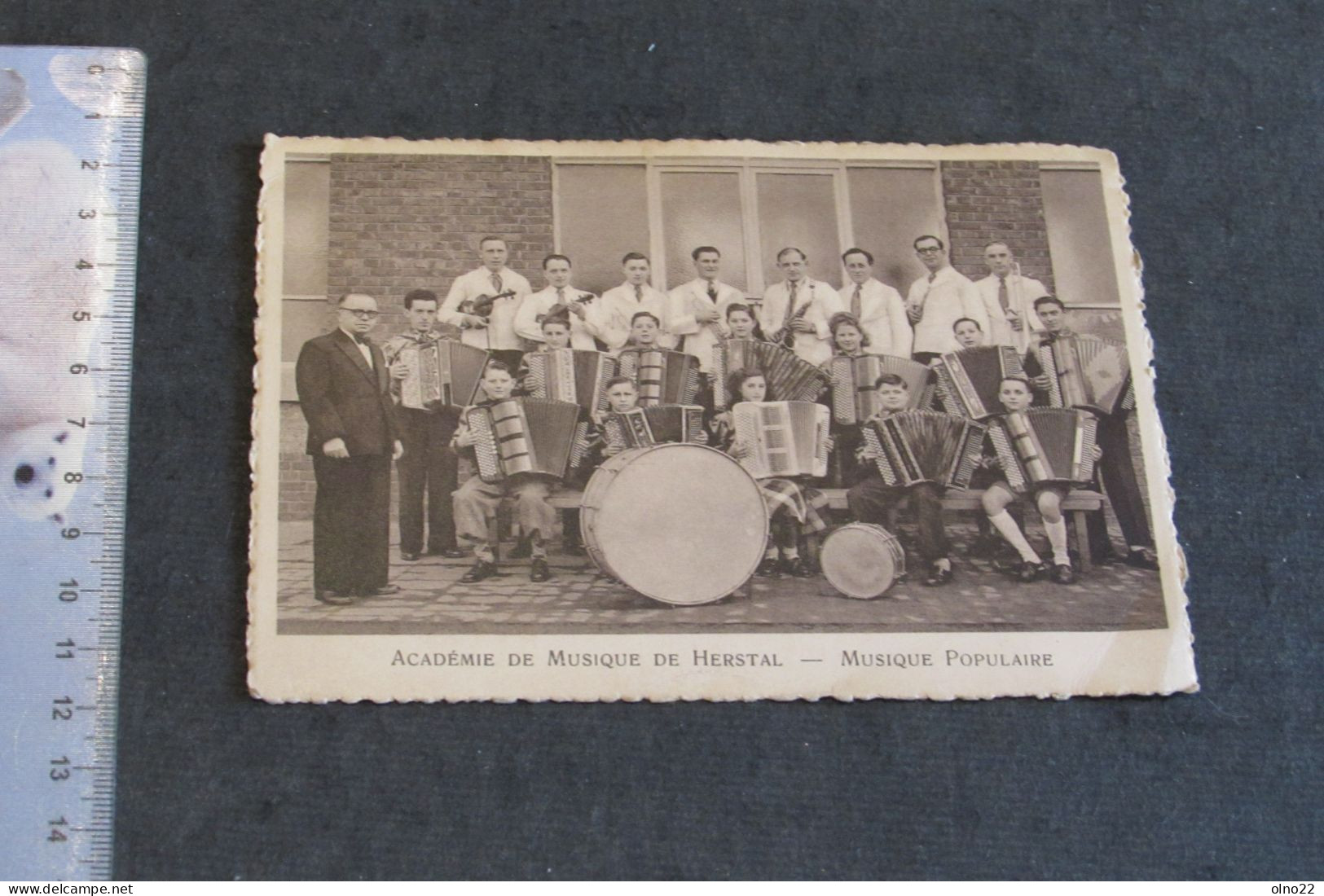 HERSTAL - ACADEMIE DE MUSIQUE - MUSIQUE POPULAIRE - PHOTO CARTE ORCHESTRE - VOIR SCANS - Herstal