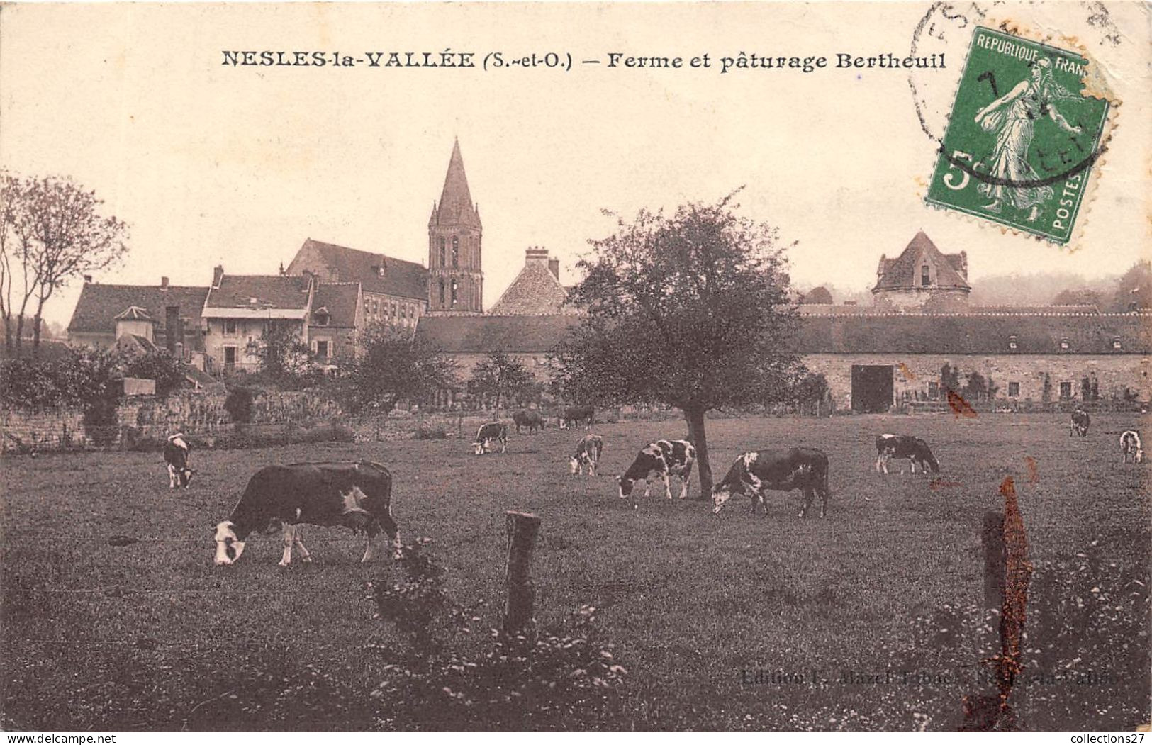 95-NESLES-LA-VALLEE- FERME ET PÂTURAGE BERTHEUIL - Nesles-la-Vallée