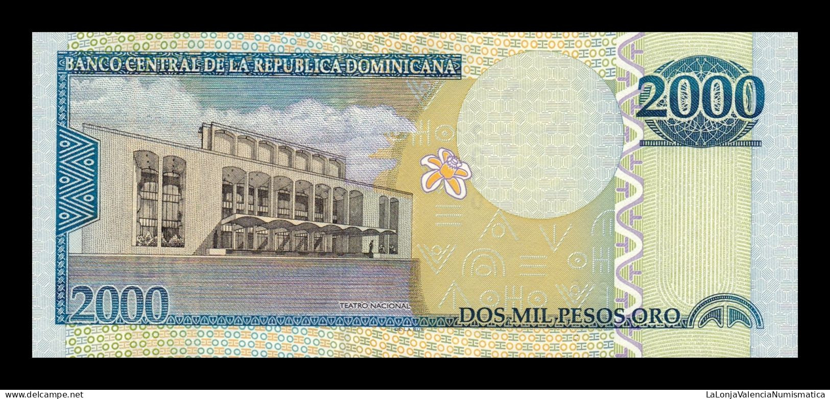 República Dominicana 2000 Pesos Oro 2006 Pick 181a Low Serial 921 Sc Unc - Dominicana