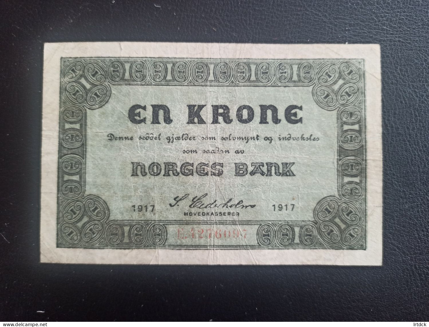 Norvège Billet 1 Krone 1917 - Norway