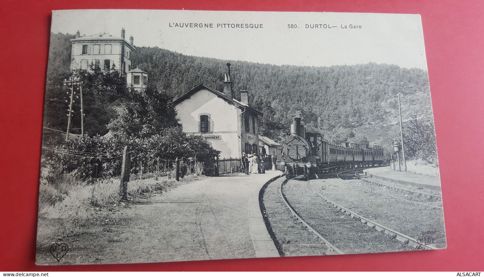 Durtol, Auvergne 63 La Gare , Tres Beau Plan De Train - Trains