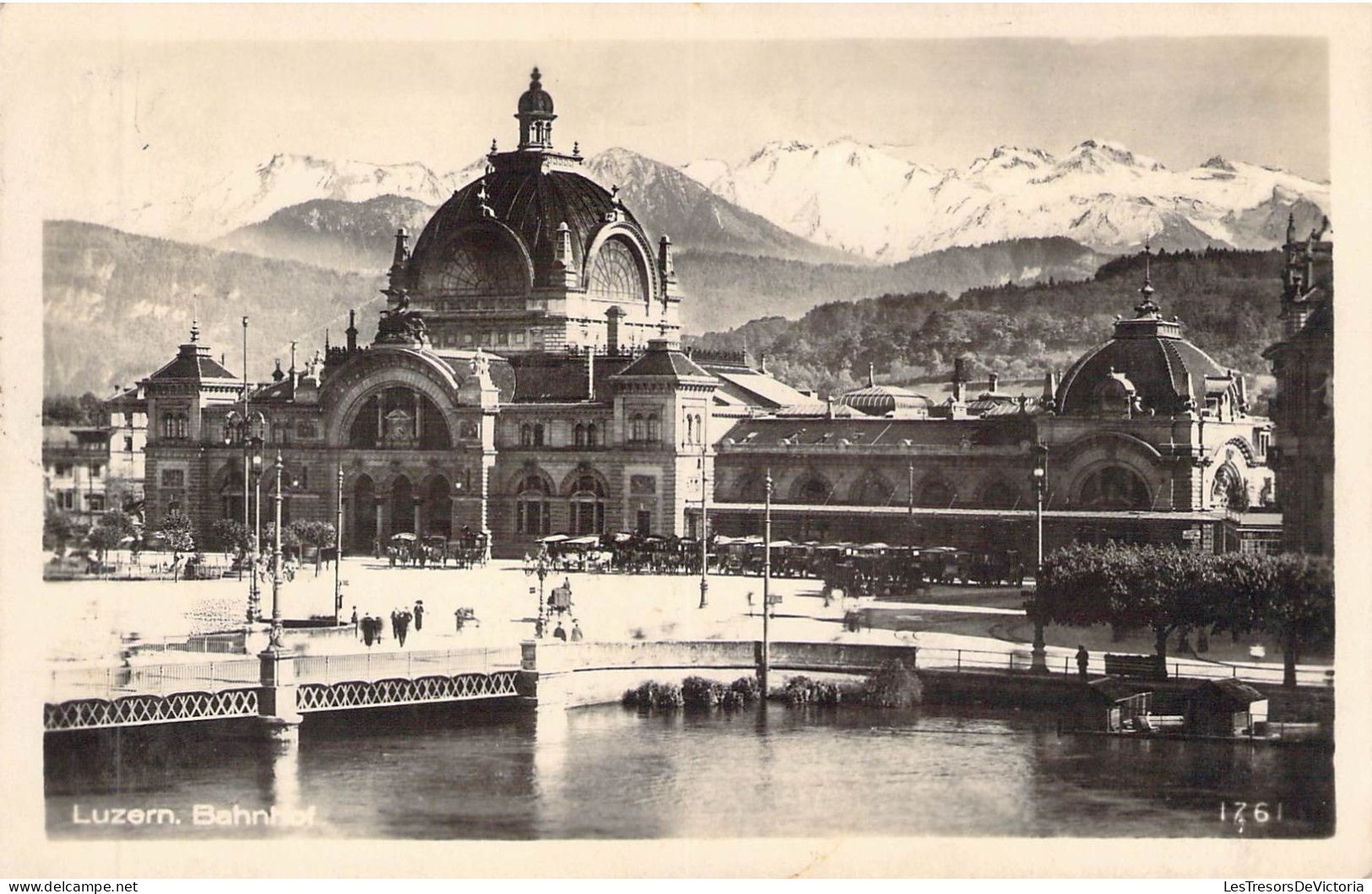 SUISSE - LUZERN - Bahnhof  - Carte Postale Ancienne - Lucerne