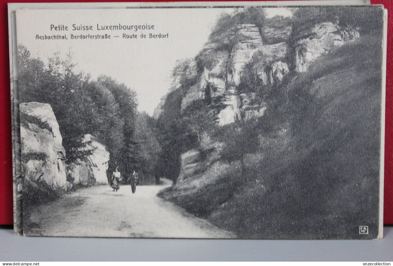 SUISSE  LUXEMBOURGEOISE            -      ROUTE  DE  BERDORF    -             1921 - Muellerthal