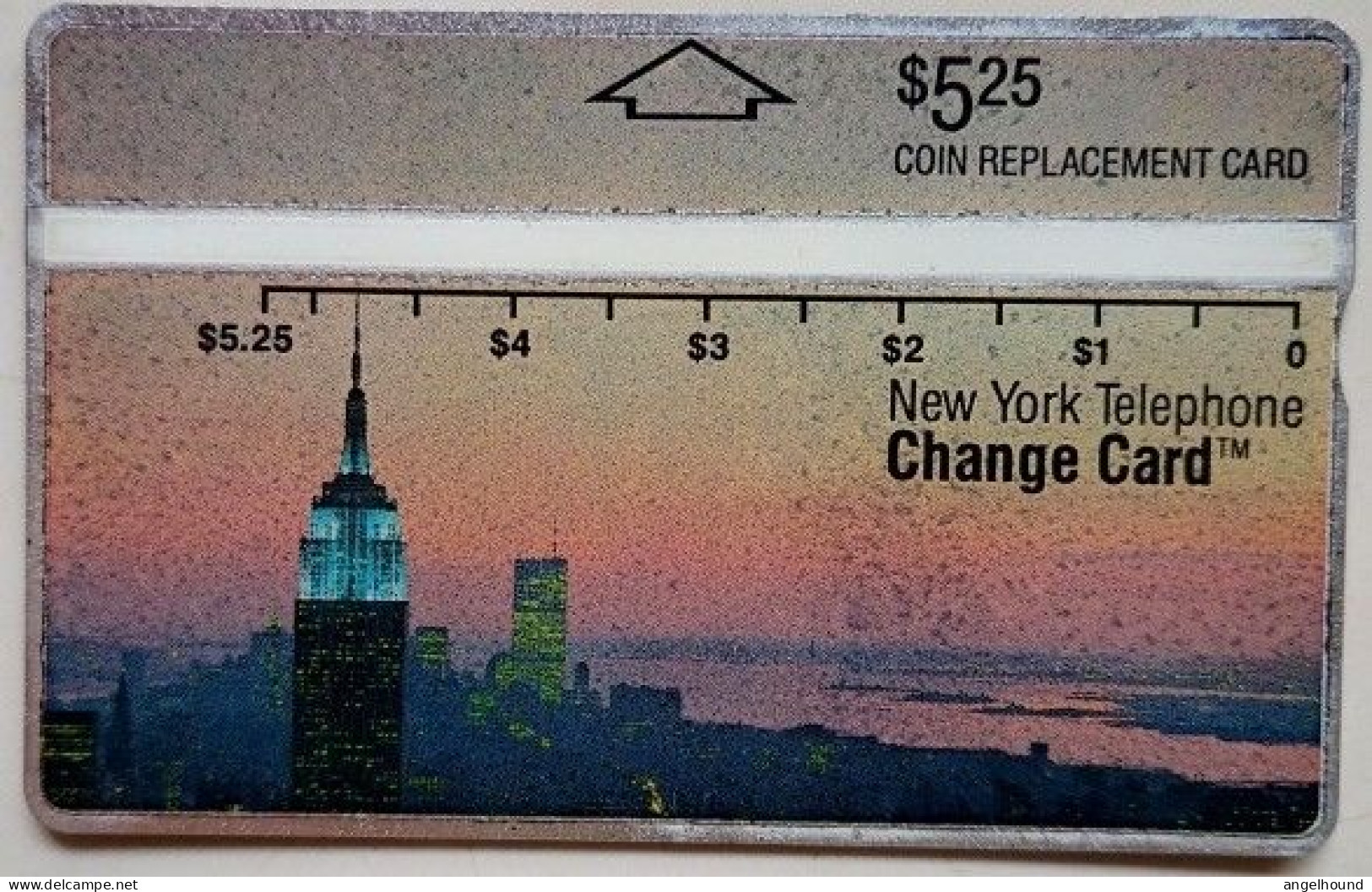 USA NYNEX  $5.25 MINT Landis And Gyr "  Skyline ( Black Letters )  " 212A - [1] Hologrammkarten (Landis & Gyr)
