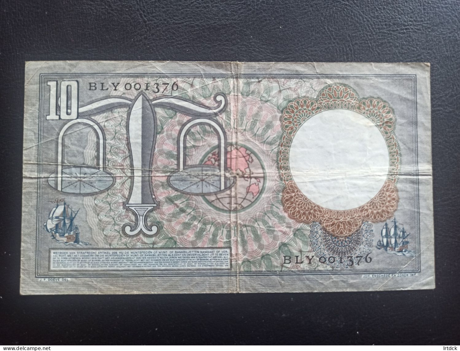Pays-Bas Billet  10 Gulden 1953 - 10 Gulden