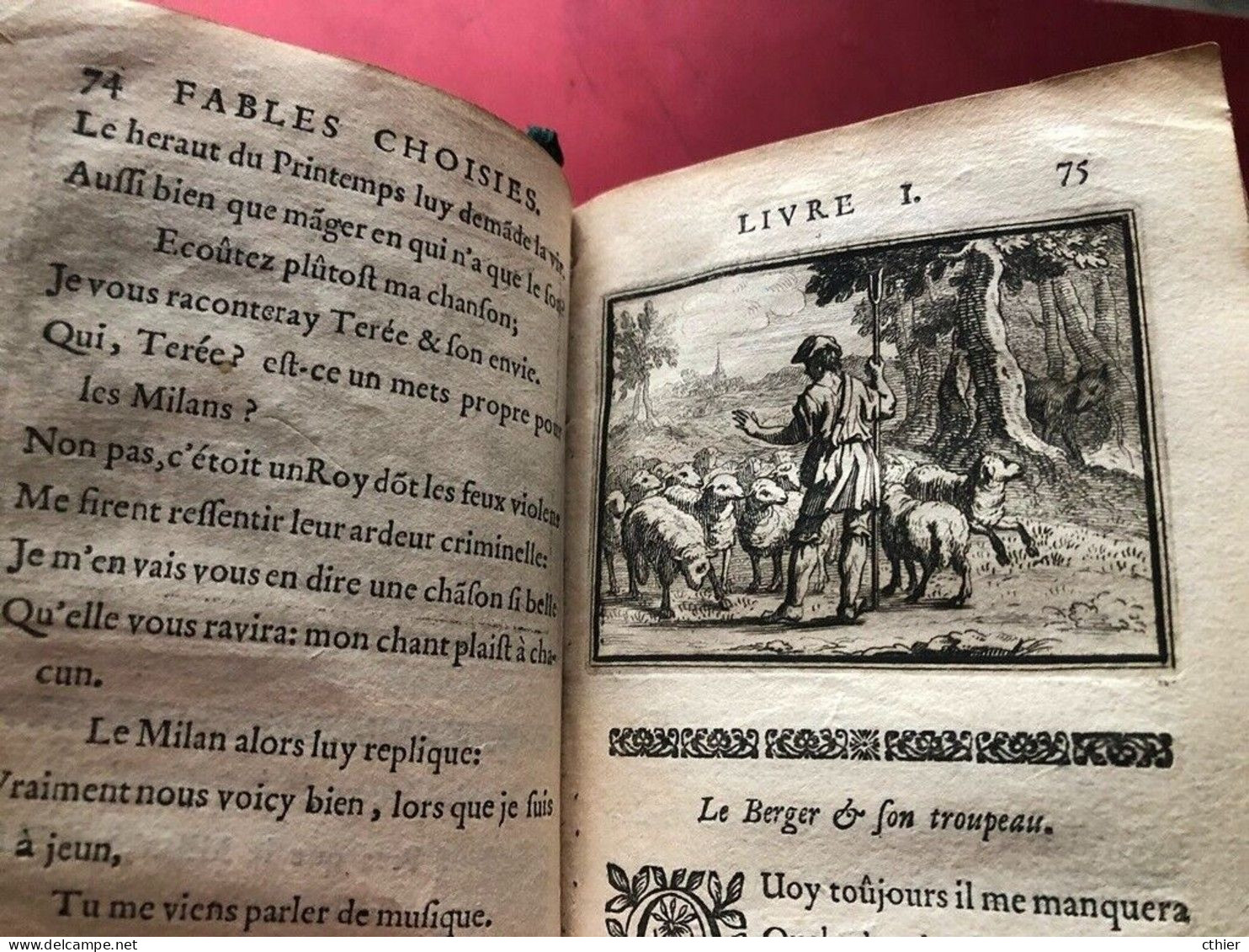 JEAN DE LA FONTAINE Tome 4 - Edition Originale 1679 Claude Barbin - Bis 1700