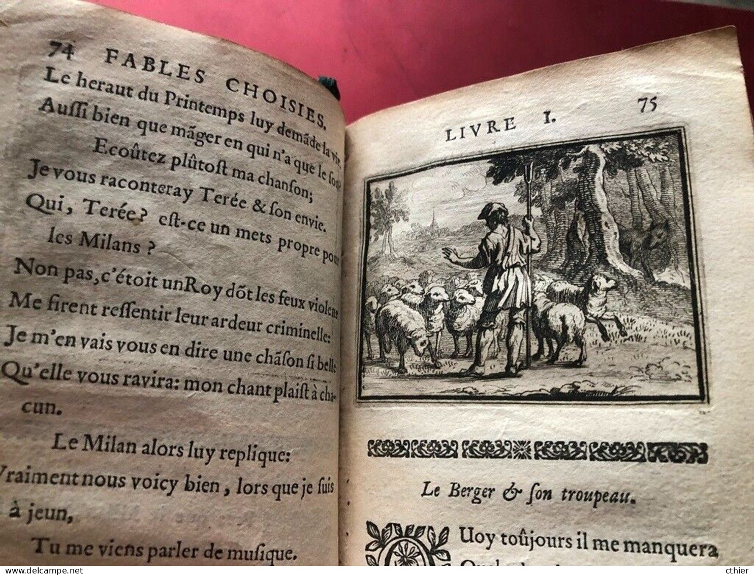 JEAN DE LA FONTAINE Tome 4 - Edition Originale 1679 Claude Barbin - Antes De 18avo Siglo