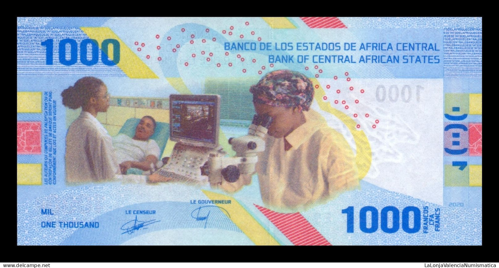 Central African St. - Estados De África Central 1000 Francs CFA 2020 (2023) Pick New Sc Unc - Central African States