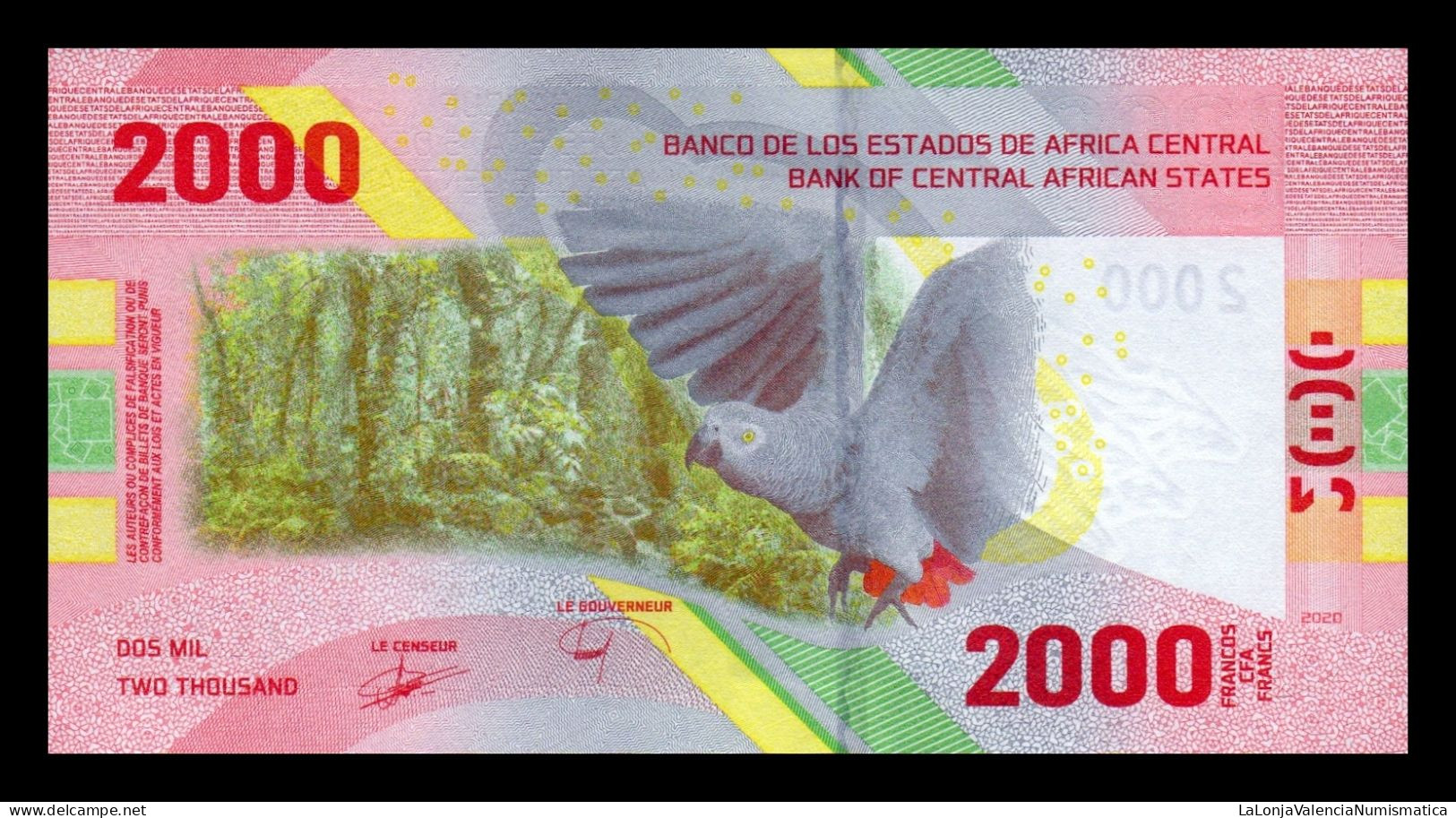 Central African St. - Estados De África Central 2000 Francs CFA 2020 (2023) Pick New Sc Unc - Zentralafrikanische Staaten